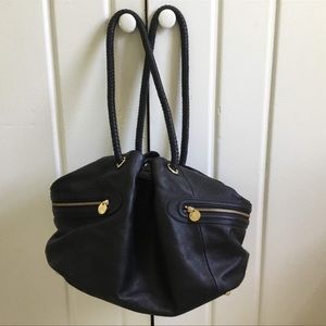 Rosie Pope Leather Diaper Bag